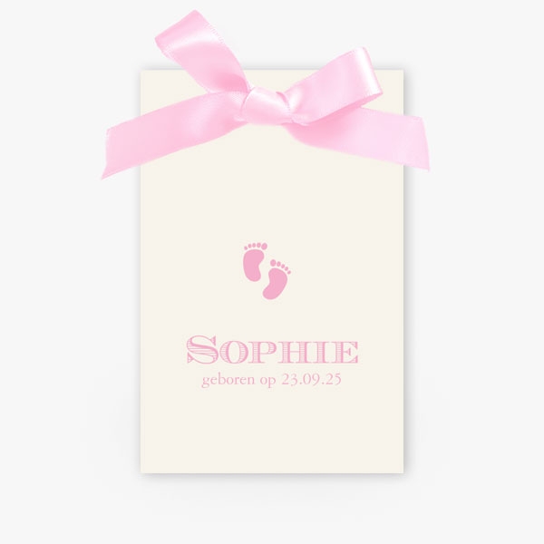Grote roze strik Sophie
