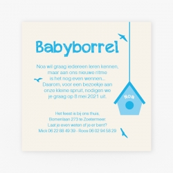 La Carte Exclusief 2 - KB370-J babyborrelkaart